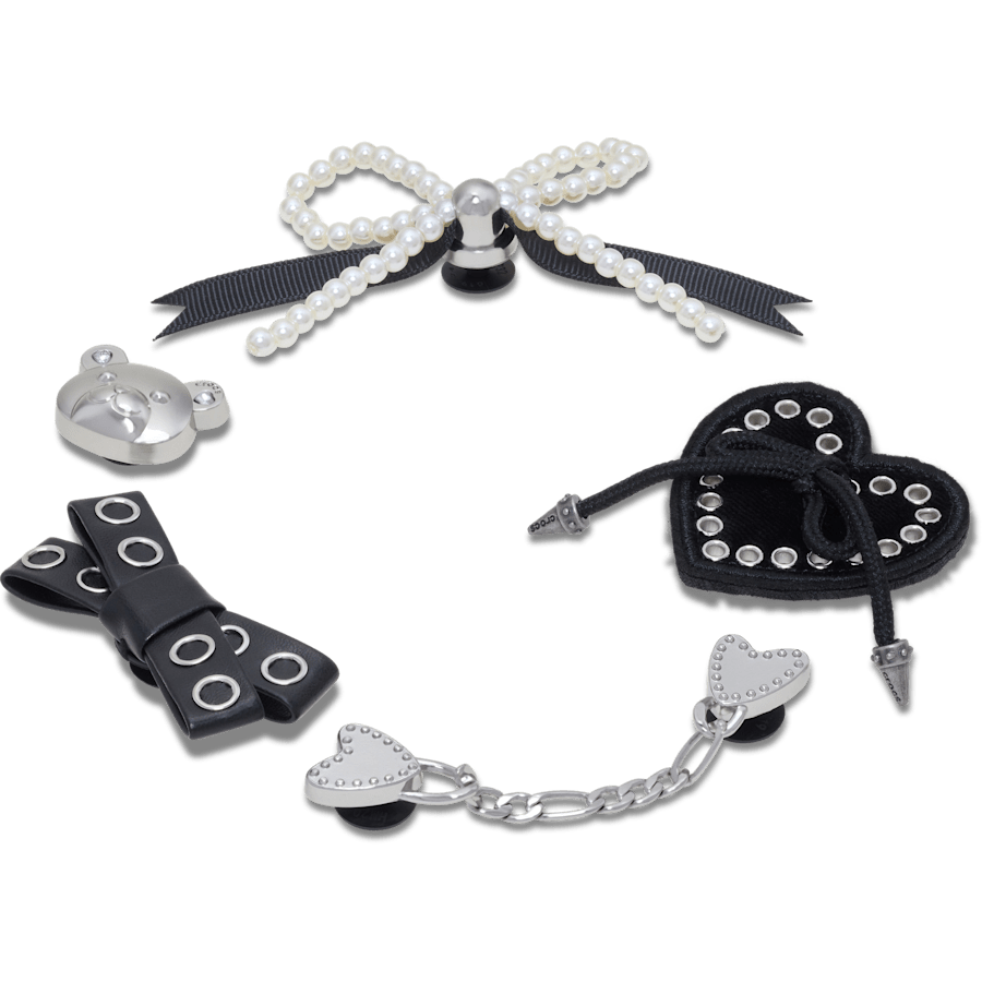 Indie Luxe Silver 5 Pack Jibbitz™ charms