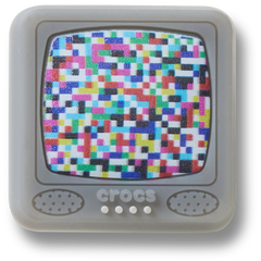 Lights Up Pixelated TV Jibbitz™ charms