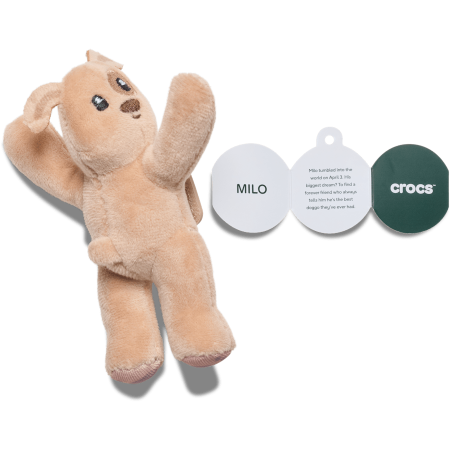 Huggitz Brown Puppy Jibbitz Shoe Charm