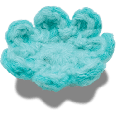 Crochet Blue Flower Jibbitz™ charms