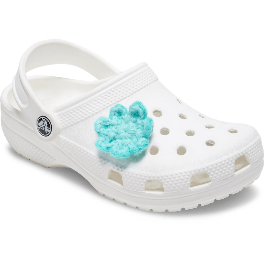 Crochet Blue Flower Jibbitz™ charms