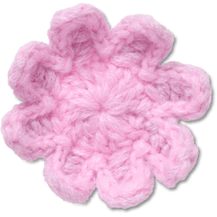 Crochet Light Pink Flower Jibbitz™ charms