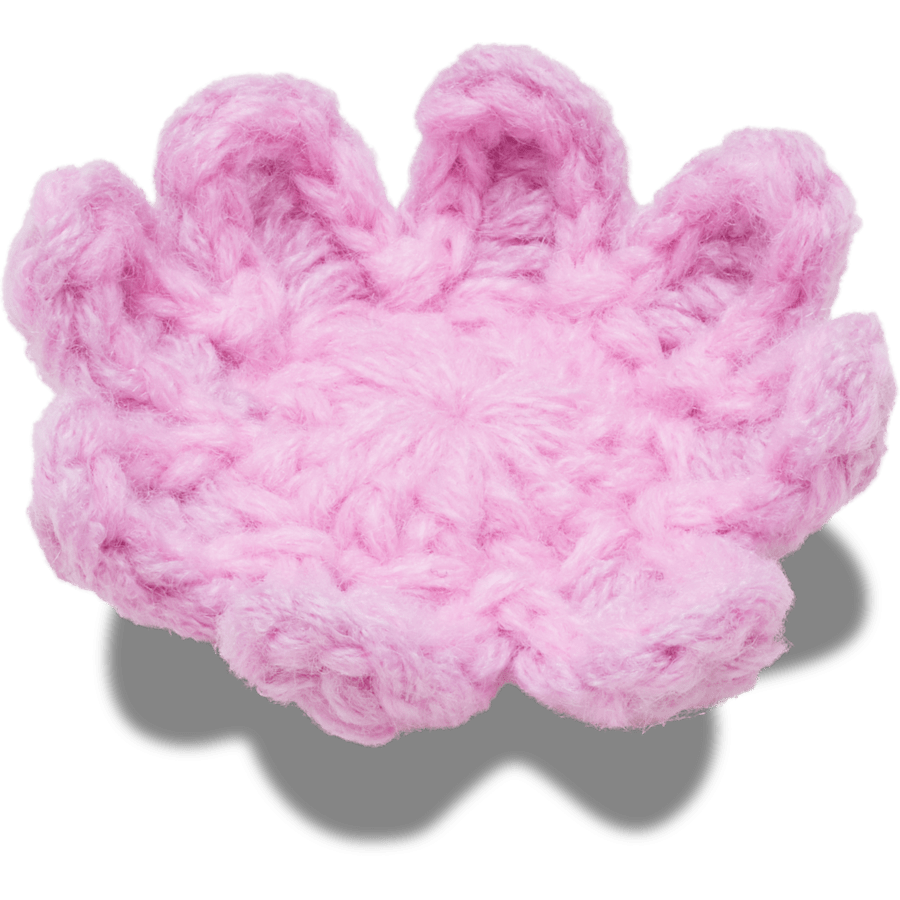 Crochet Light Pink Flower Jibbitz™ charms
