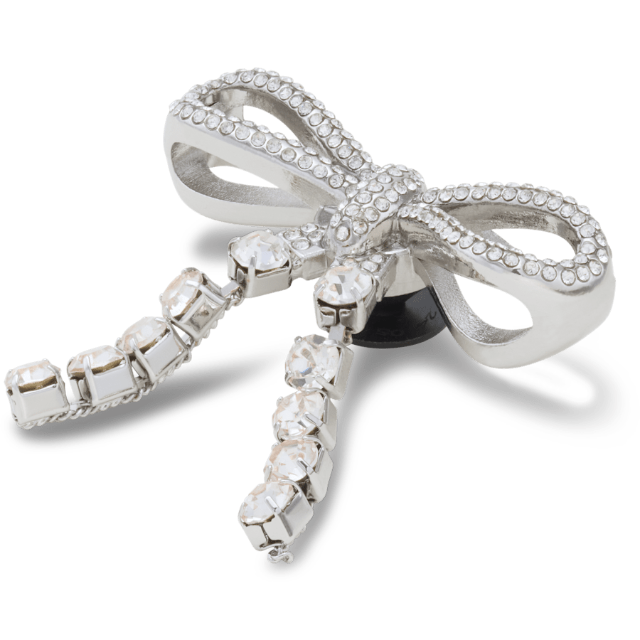 Silver Gem Bow Jibbitz™ charms