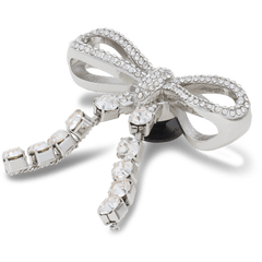 Silver Gem Bow Jibbitz™ charms
