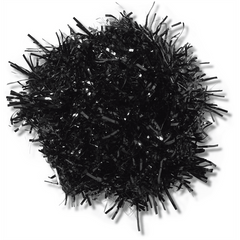 Black Tinsel Pom Jibbitz™ charms