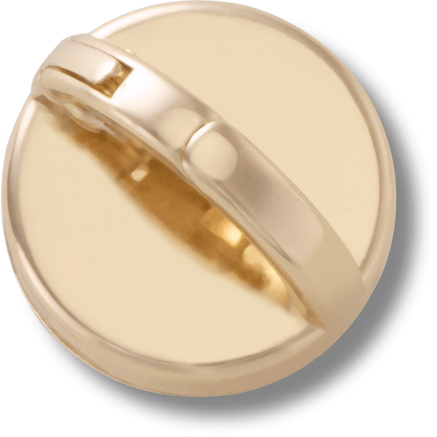 Gold Interchangeable Stud Jibbitz™ charms