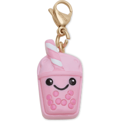 Cute Pink Boba Charm Jibbitz Shoe Charm