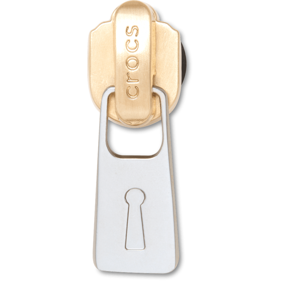 Gold and Silver Zipper Jibbitz™ charms