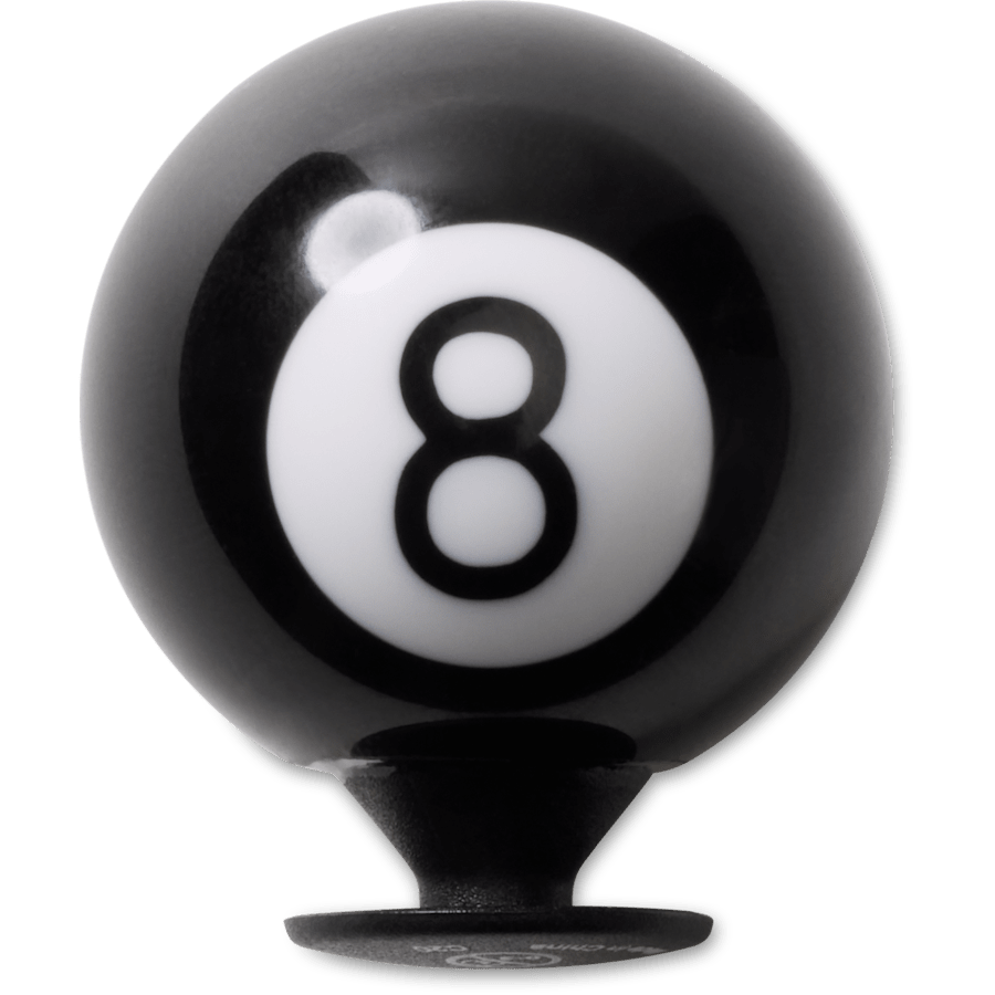 3D Pool Eight Ball Jibbitz™ charms