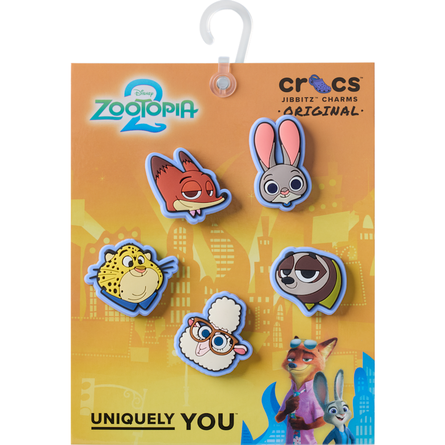 b'Disney Zootopia 2 5 Pack Jibbitz Shoe Charm'
