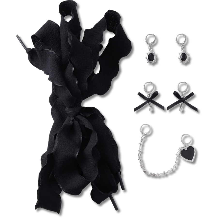 Laces and Dainty Bow Charm Kit Jibbitz Shoe Charm