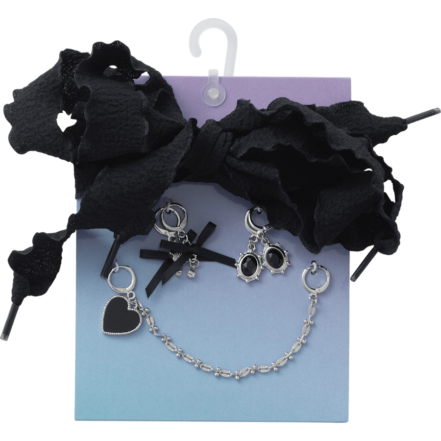 Laces and Dainty Bow Charm Kit Jibbitz Shoe Charm