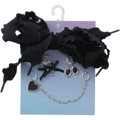 Laces and Dainty Bow Charm Kit Jibbitz Shoe Charm