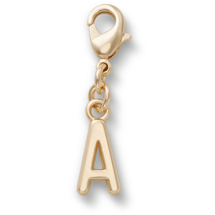 Gold Letter A Charm Jibbitz™ charms