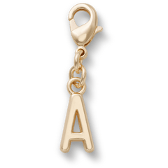Gold Letter A Charm Jibbitz™ charms
