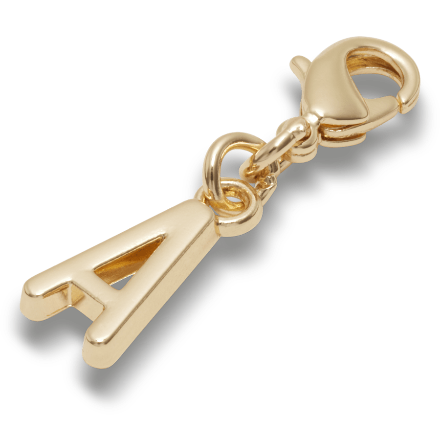 Gold Letter A Charm Jibbitz™ charms