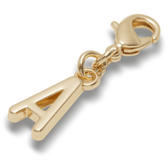 Gold Letter A Charm Jibbitz™ charms
