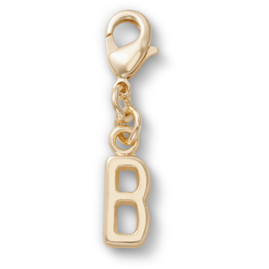Gold Letter B Charm Jibbitz™ charms