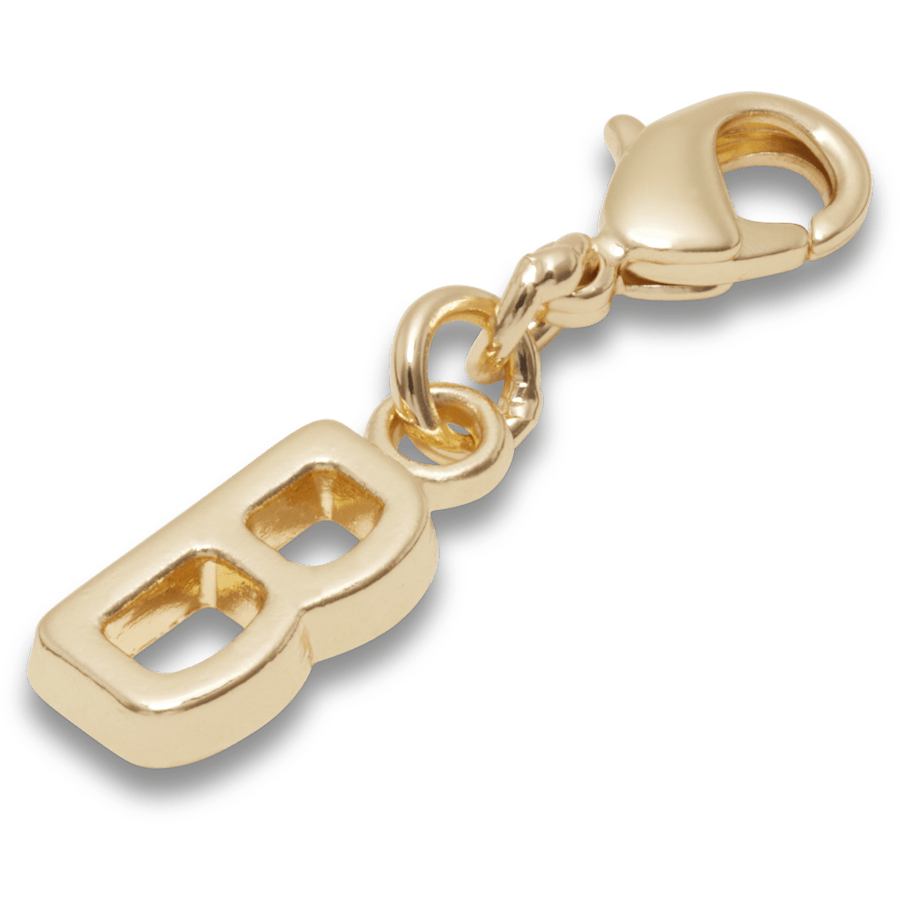 Gold Letter B Charm Jibbitz™ charms