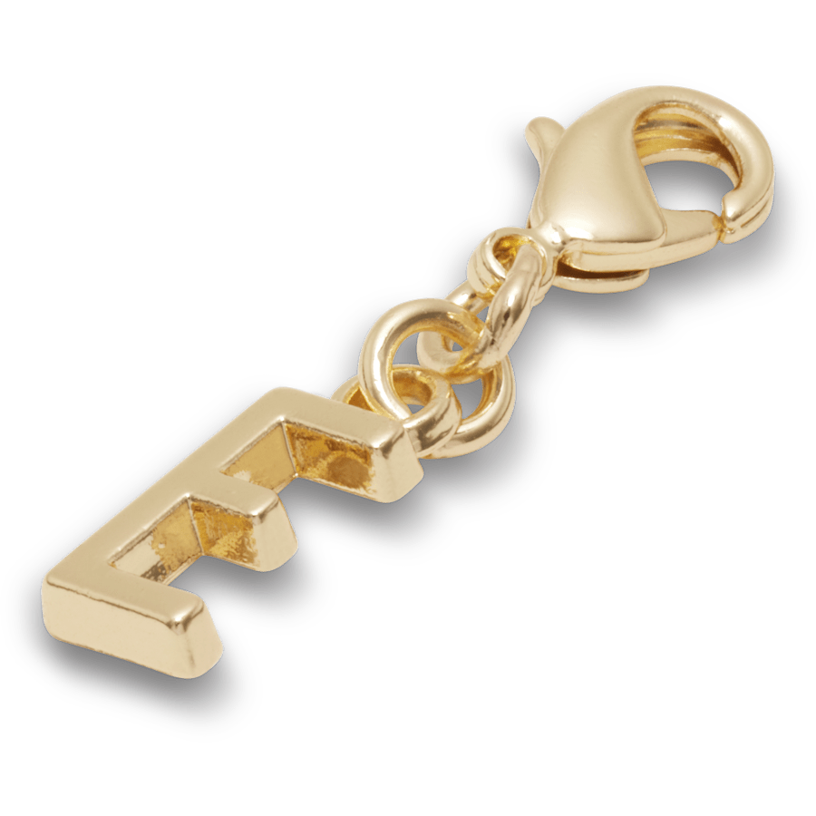 Gold Letter E Charm Jibbitz™ charms