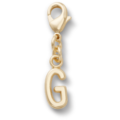 Gold Letter G Charm Jibbitz™ charms