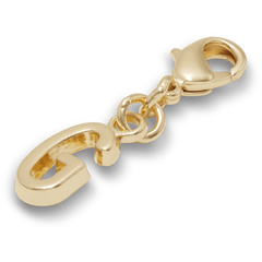 Gold Letter G Charm Jibbitz™ charms