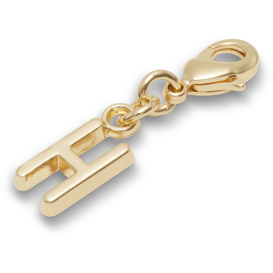 Gold Letter H Charm Jibbitz™ charms