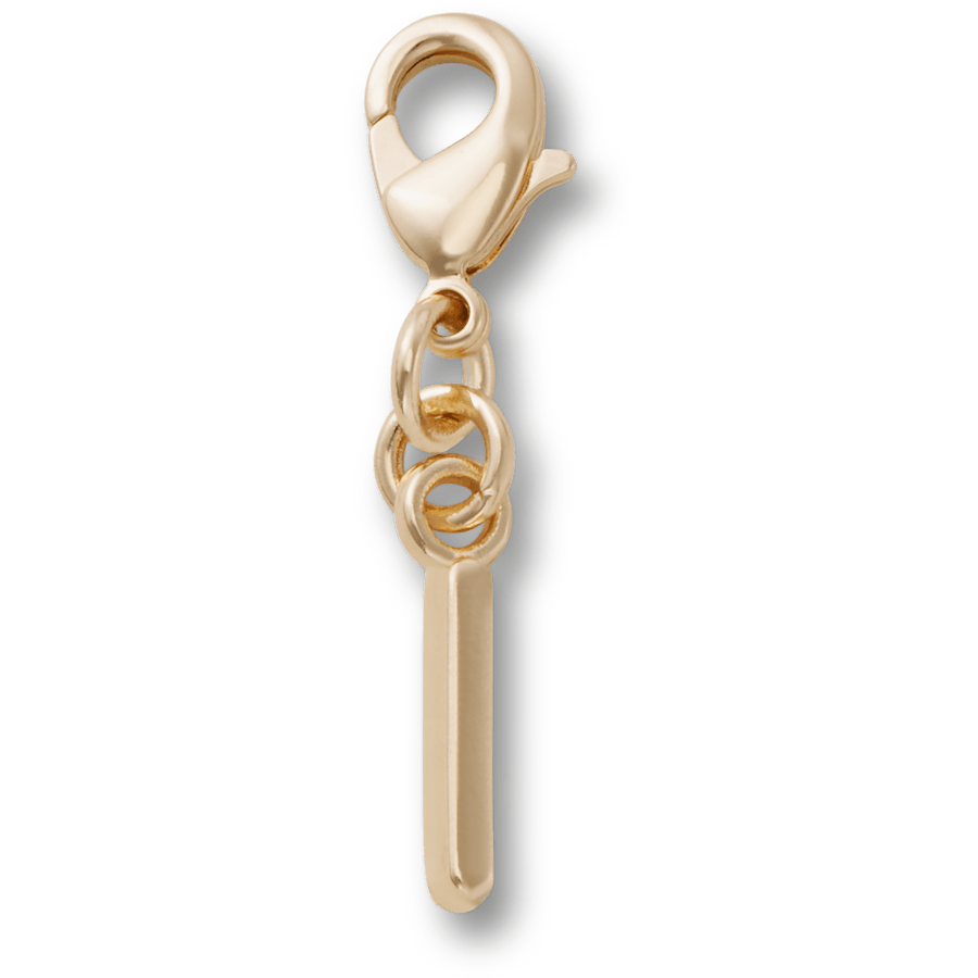 Gold Letter I Charm Jibbitz™ charms