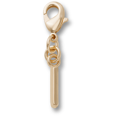 Gold Letter I Charm Jibbitz™ charms