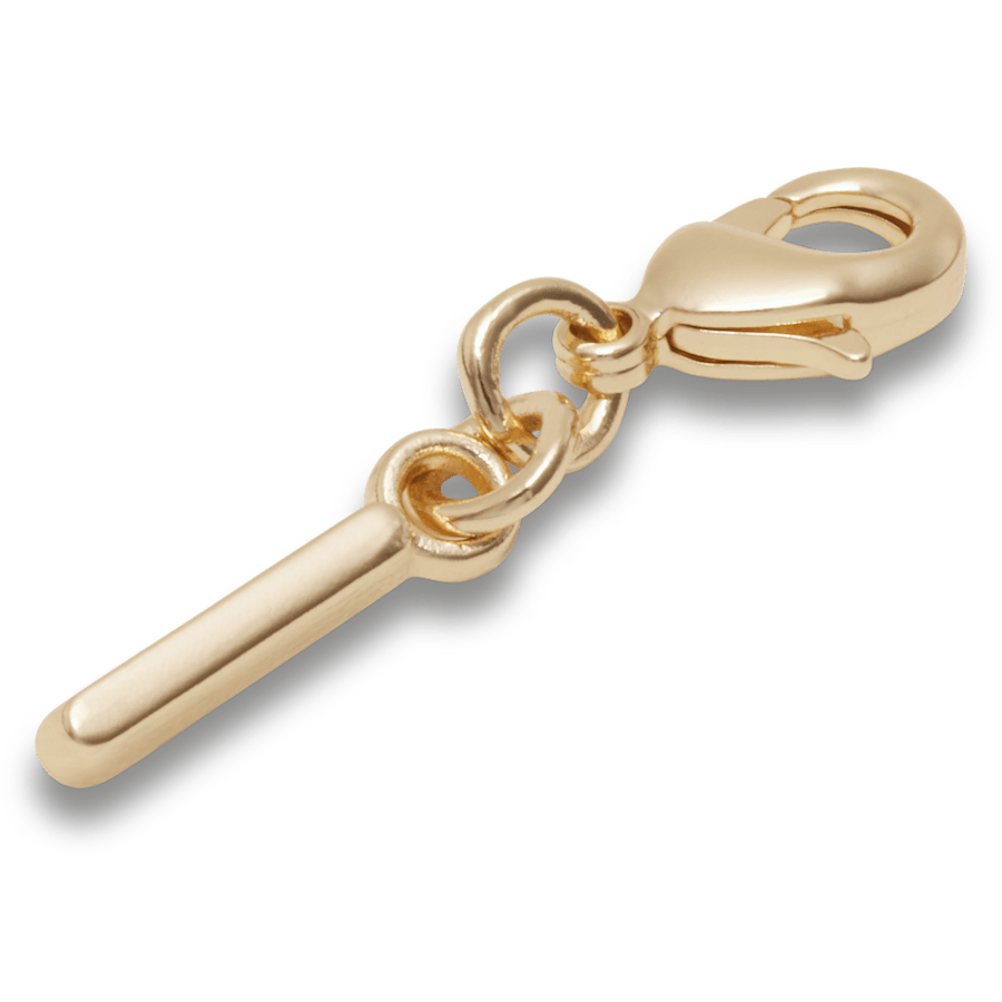 Gold Letter I Charm Jibbitz™ charms