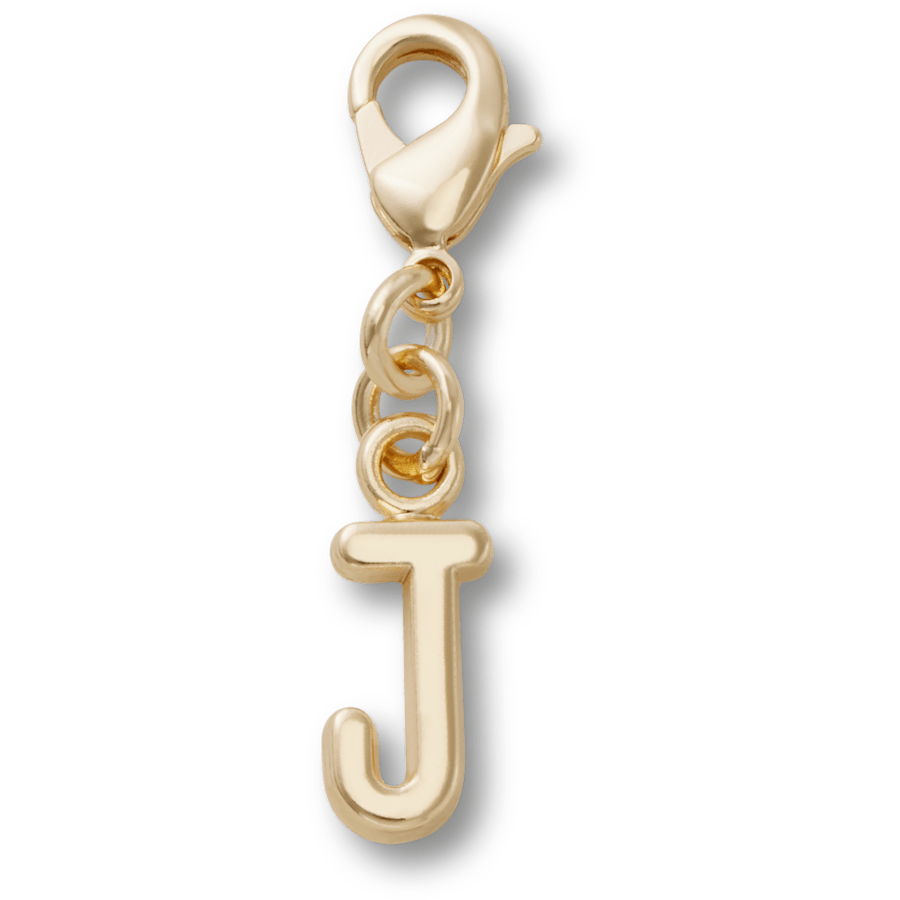 Gold Letter J Charm Jibbitz™ charms