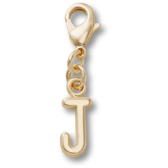 Gold Letter J Charm Jibbitz™ charms