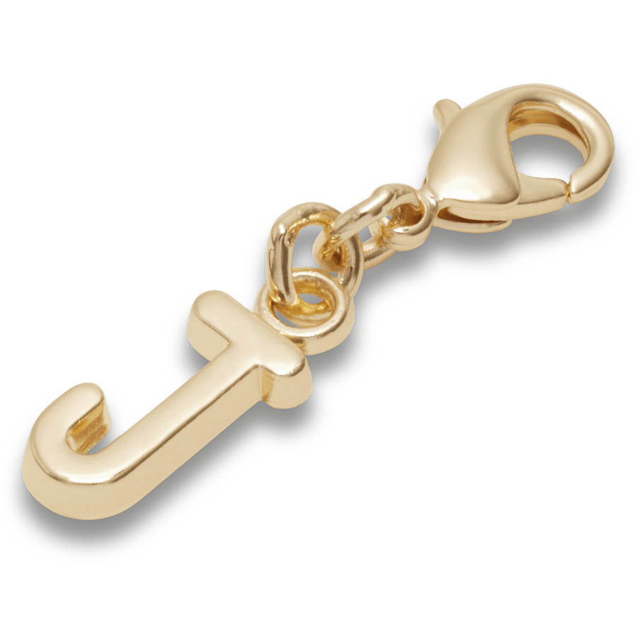 Gold Letter J Charm Jibbitz™ charms