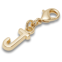 Gold Letter J Charm Jibbitz™ charms