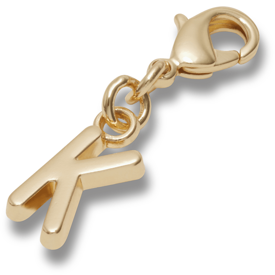Gold Letter K Charm Jibbitz™ charms