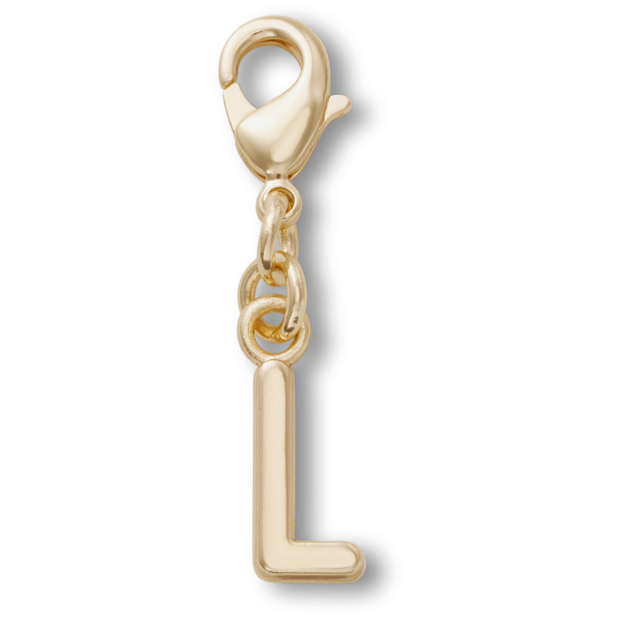 Gold Letter L Charm Jibbitz™ charms