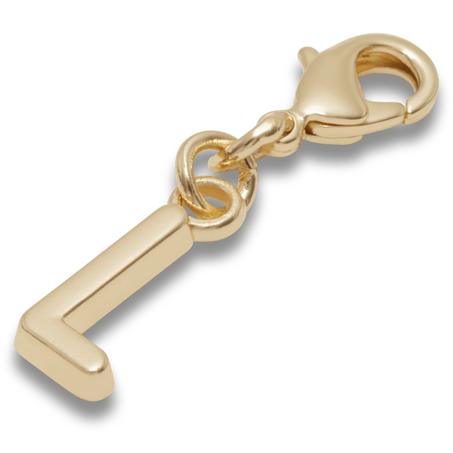 Gold Letter L Charm Jibbitz™ charms