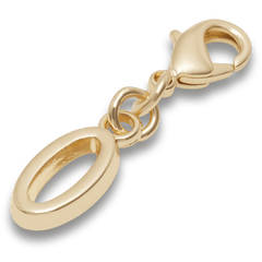 Gold Letter O Charm Jibbitz™ charms