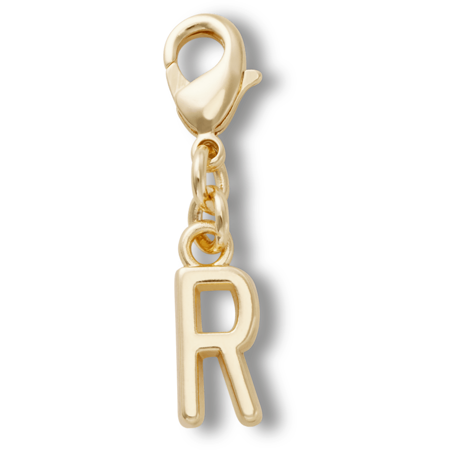 Gold Letter R Charm Jibbitz™ charms