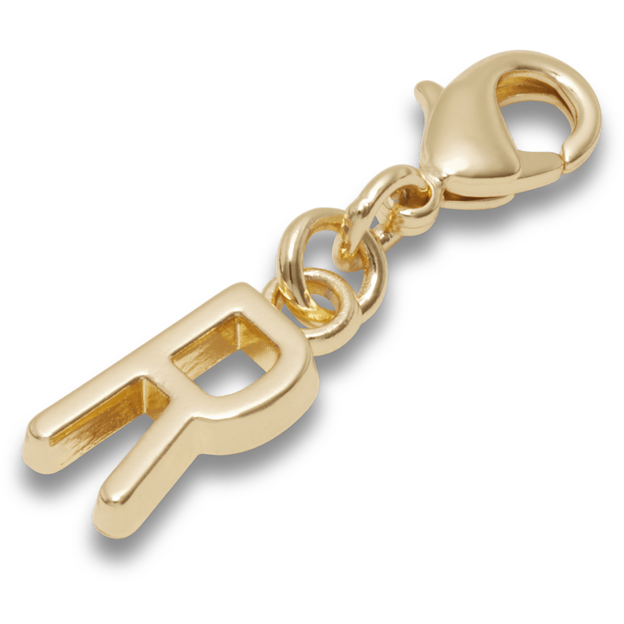 Gold Letter R Charm Jibbitz™ charms