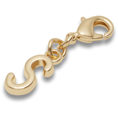Gold Letter S Charm Jibbitz™ charms