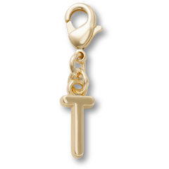 Gold Letter T Charm Jibbitz™ charms