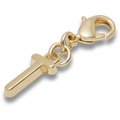 Gold Letter T Charm Jibbitz™ charms