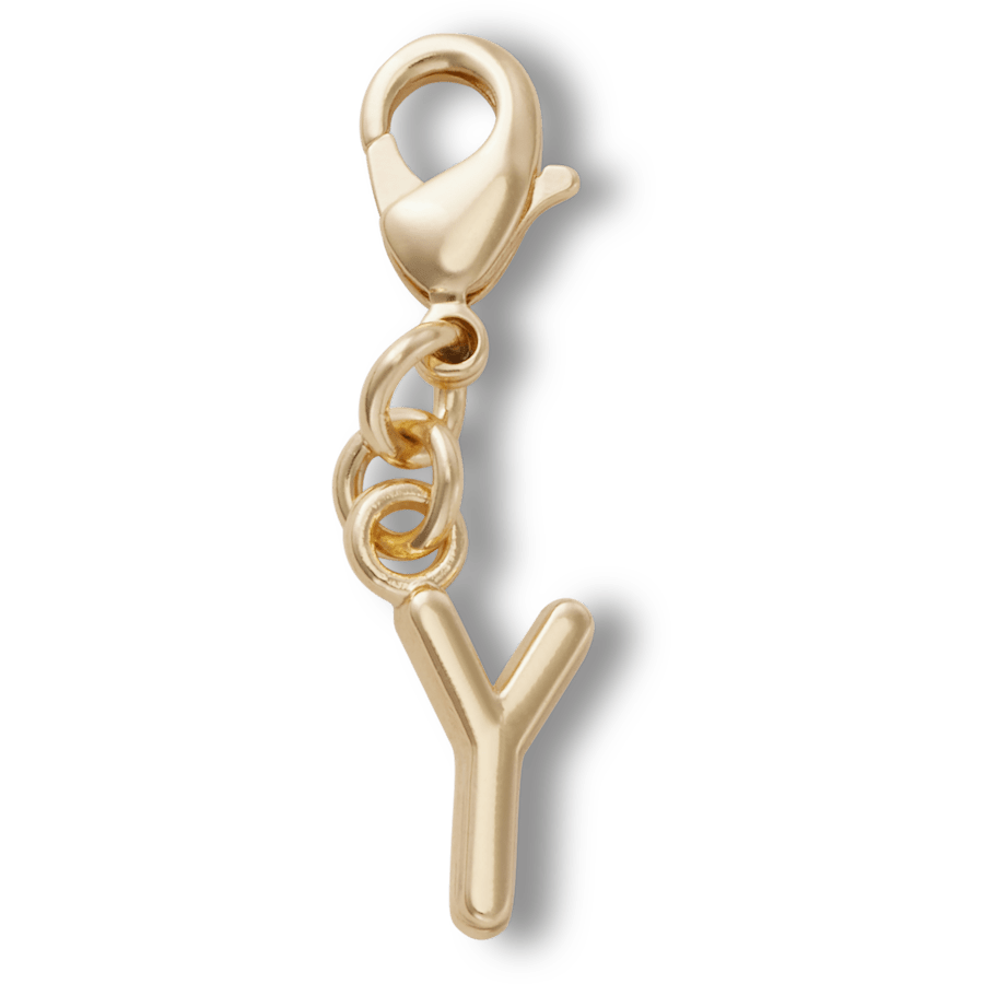 Gold Letter Y Charm Jibbitz™ charms