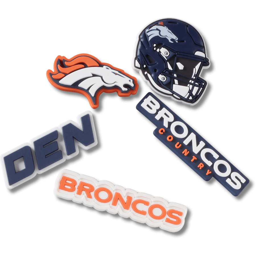 NFL Denver Broncos 5 Pack Jibbitz Shoe Charm