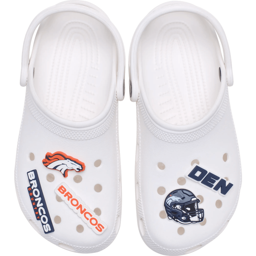 NFL Denver Broncos 5 Pack Jibbitz Shoe Charm