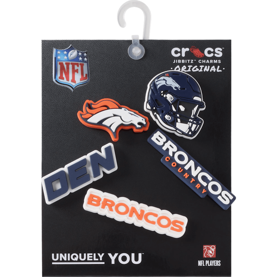 NFL Denver Broncos 5 Pack Jibbitz Shoe Charm