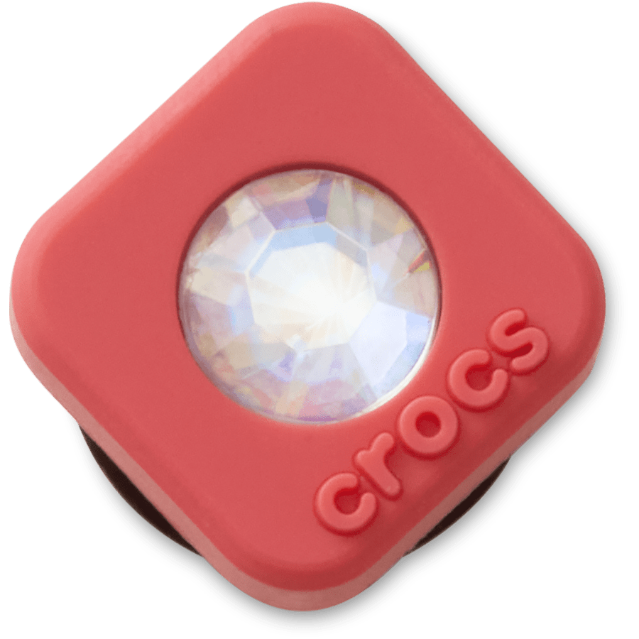 Red Square PVC SMT Gem Jibbitz™ charms