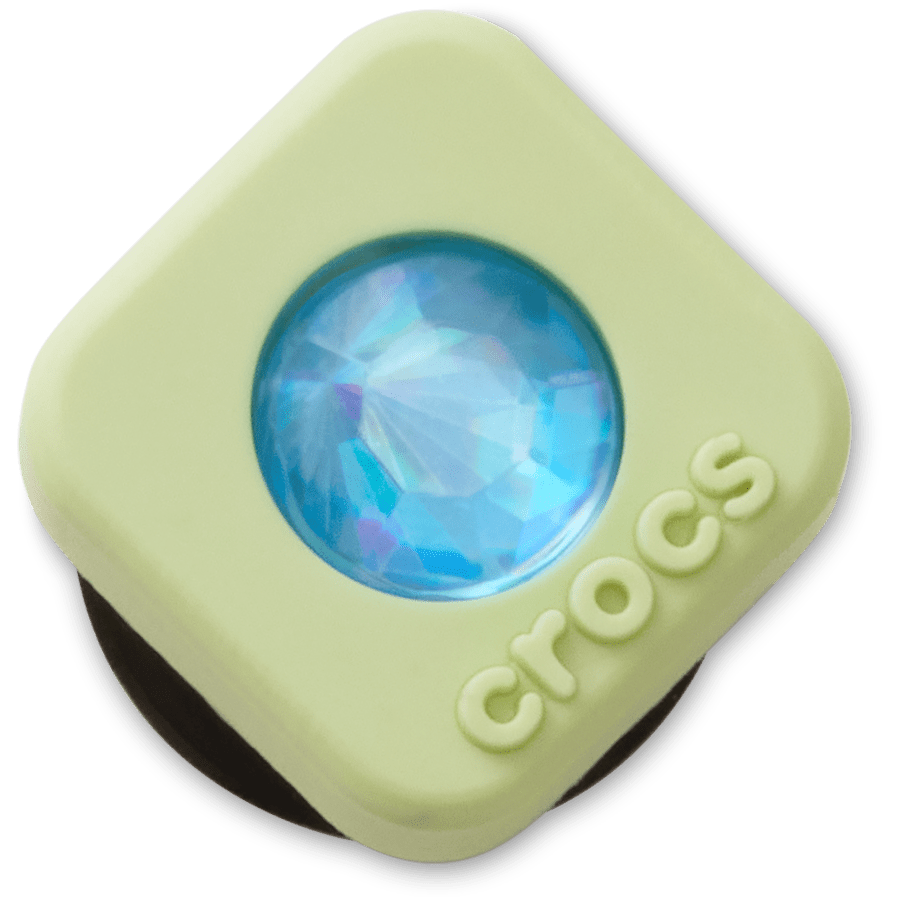Green PVC Square SMT Gem Jibbitz™ charms